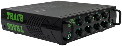 Tête amplifiée pour basse 1200W, EQ 4 bandes, compresseur 2 bandes, 2 sorties jack, sortie DI, sortie casque, finition noir