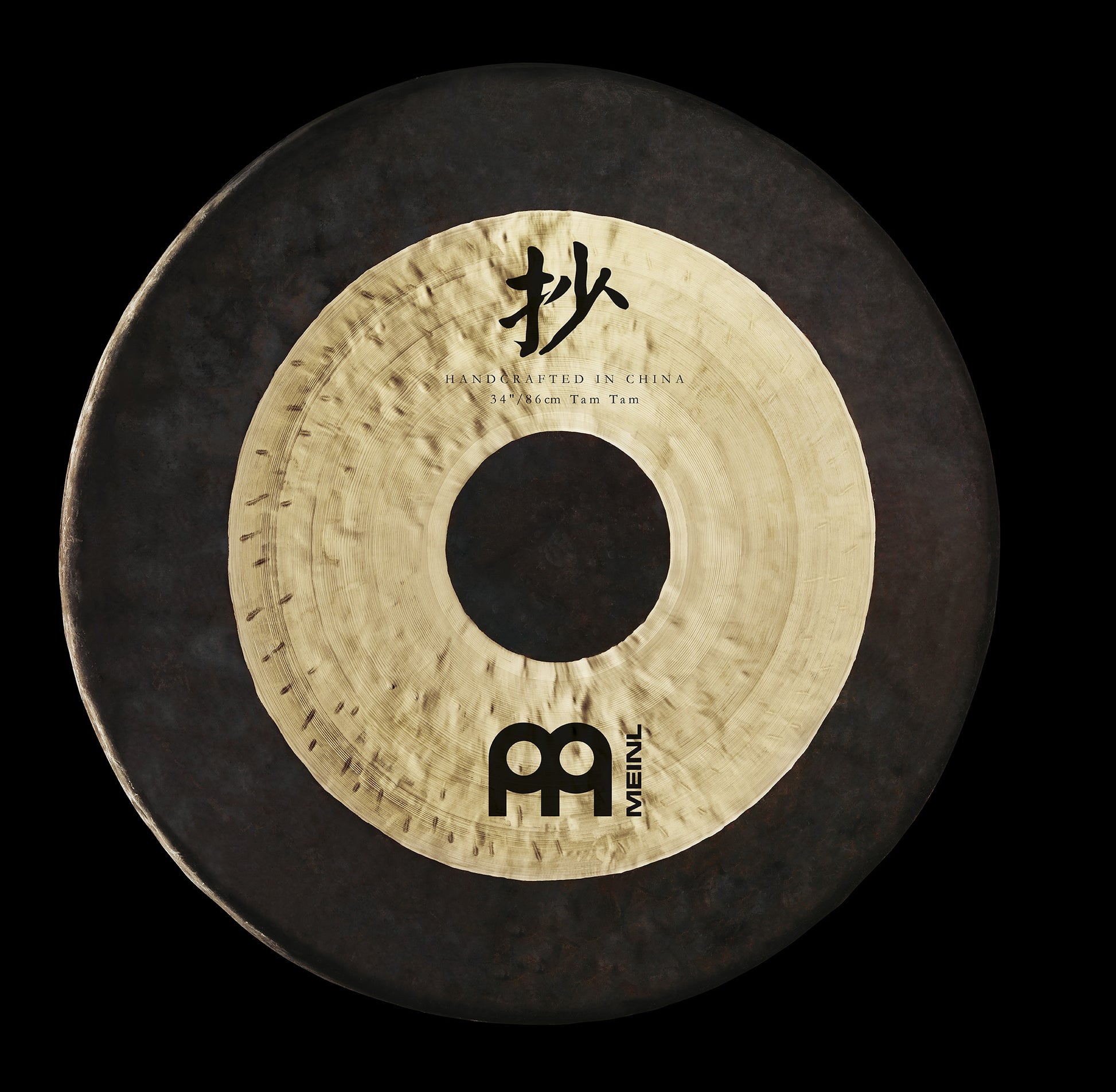 Tam tam CHAU 34" (86cm), 15.5kg, livré avec batte et housse, alliage bronze spécial, fabrication artisanale en Chine