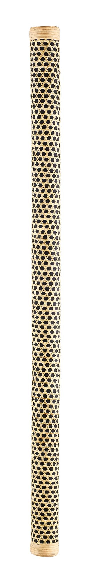 Bâton de pluie pro, 120 cm, bambou naturel décoré rotin