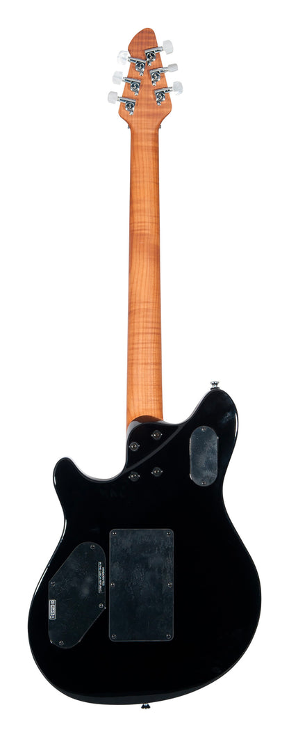 HP2 Poplar Burl, corps tilleul/érable flammé, manche érable flammé, Floyd ss licence, 2 micros Humbucker, finition Trans Black