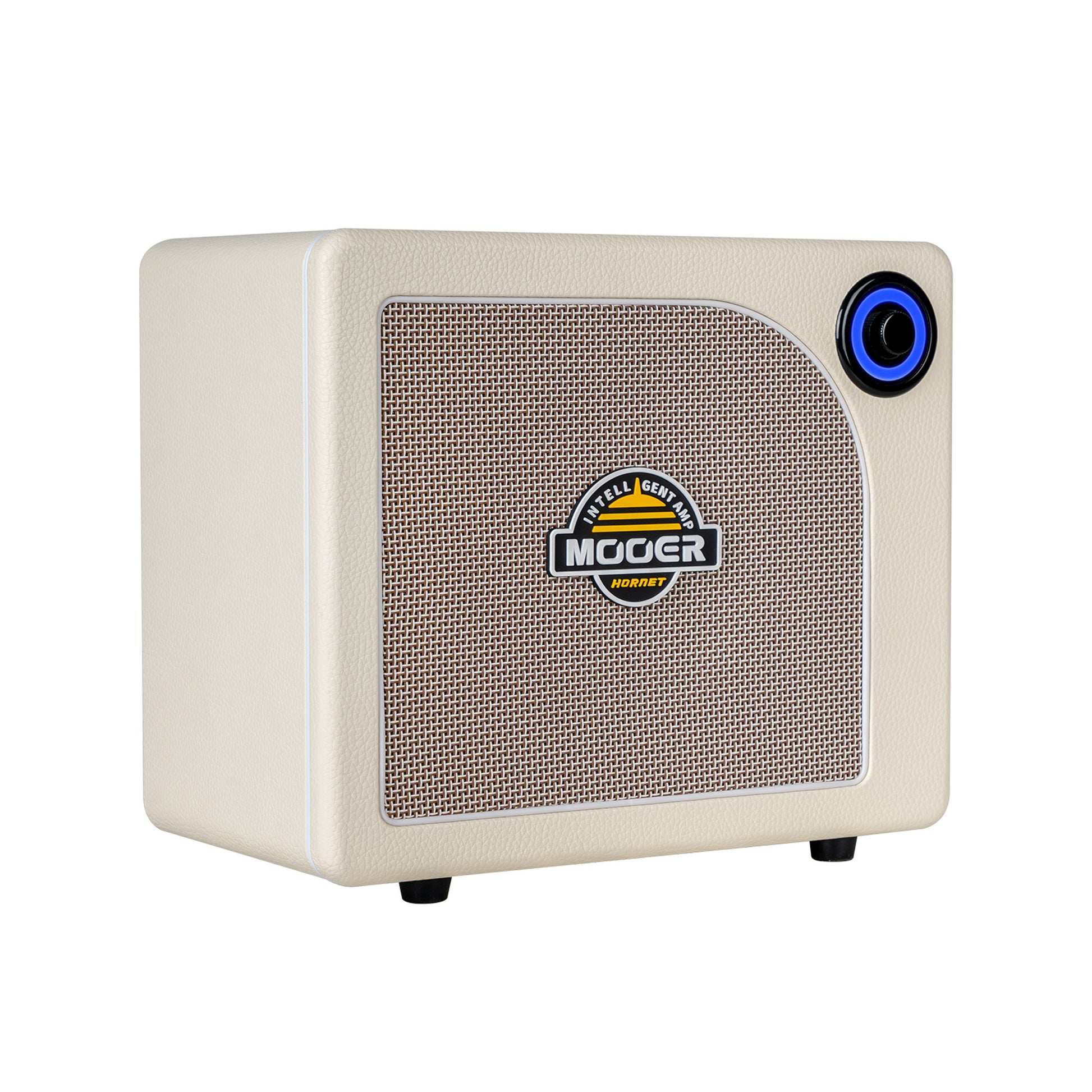 Ampli HORNET 15i, 15W, HP 6.5", 52 modélisations d'amplis, 49 effets, accordeur, looper, Bluetooth, USB-C, alimentation, blanc