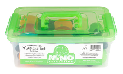 LOT NINO 16 MARACAS SHAKER SMALL + boite de rangement