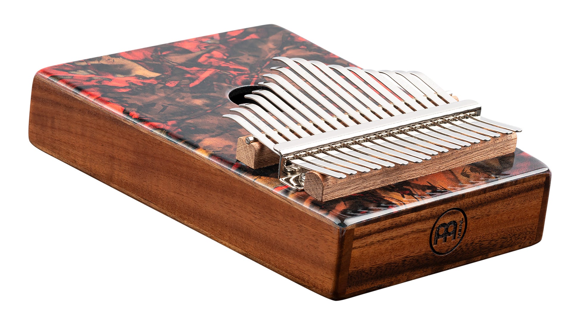 Kalimba Meinl avec rosace, 17 notes, design Lava - KA17LV