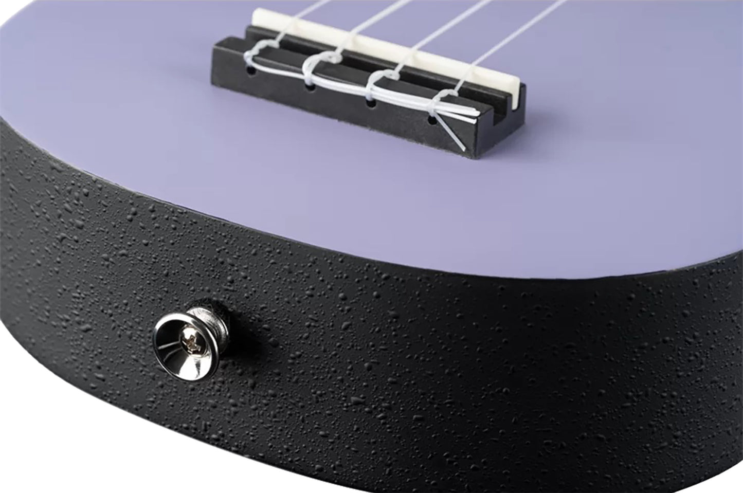 K2-LAF, pack ukulélé Soprano, table agathis, corps ABS galbé, manche okoumé, 12 frettes, accessoires, lavender field satiné