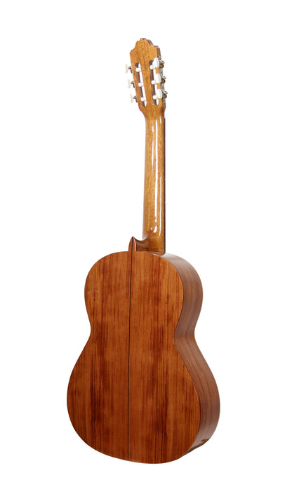 MOD.1, table cèdre massif, fond & éclisses bubinga, touche palissandre, manche okoumé, naturel pores ouverts