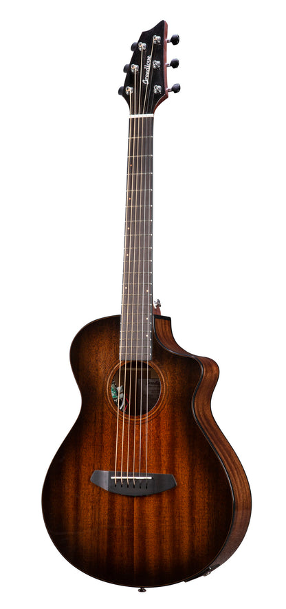 WILDWOOD PRO COMPANION SUEDE CE, pan coupé, table acajou massif, f/e acajou massif, EQ Fishman Flex Plus-T, housse