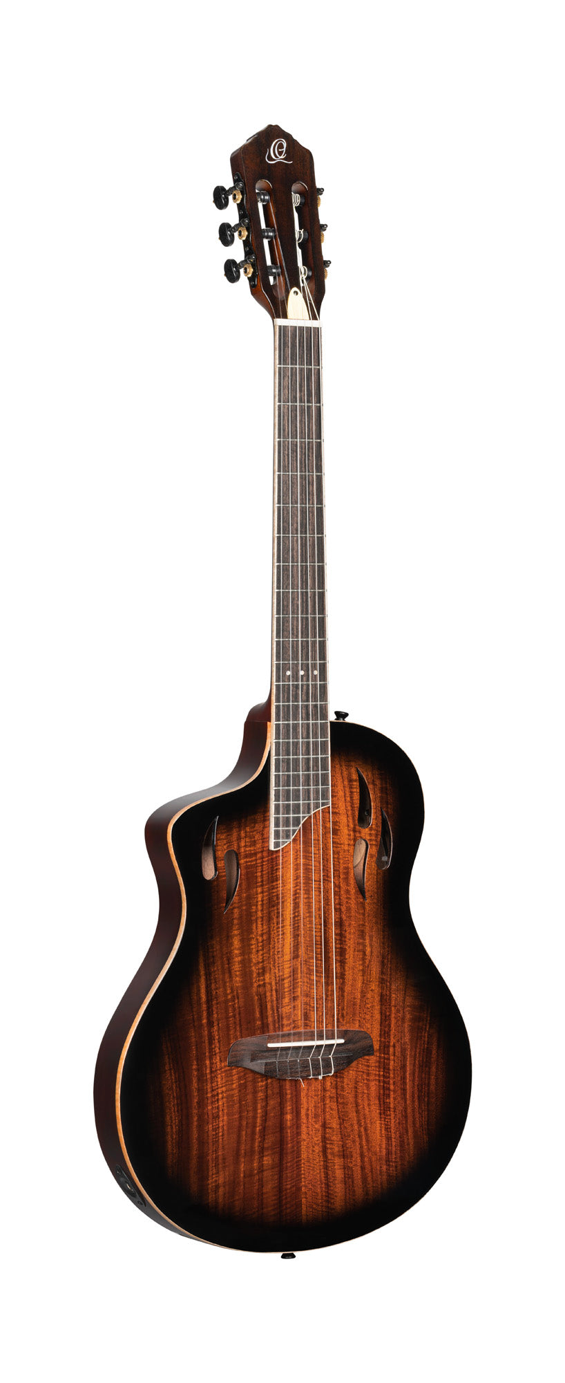 RTPDLX-ACA, modèle TourPlayer gaucher, EQ Magus X, corps okoumé, table acacia, sillet 48 mm, housse, dégradé brillant