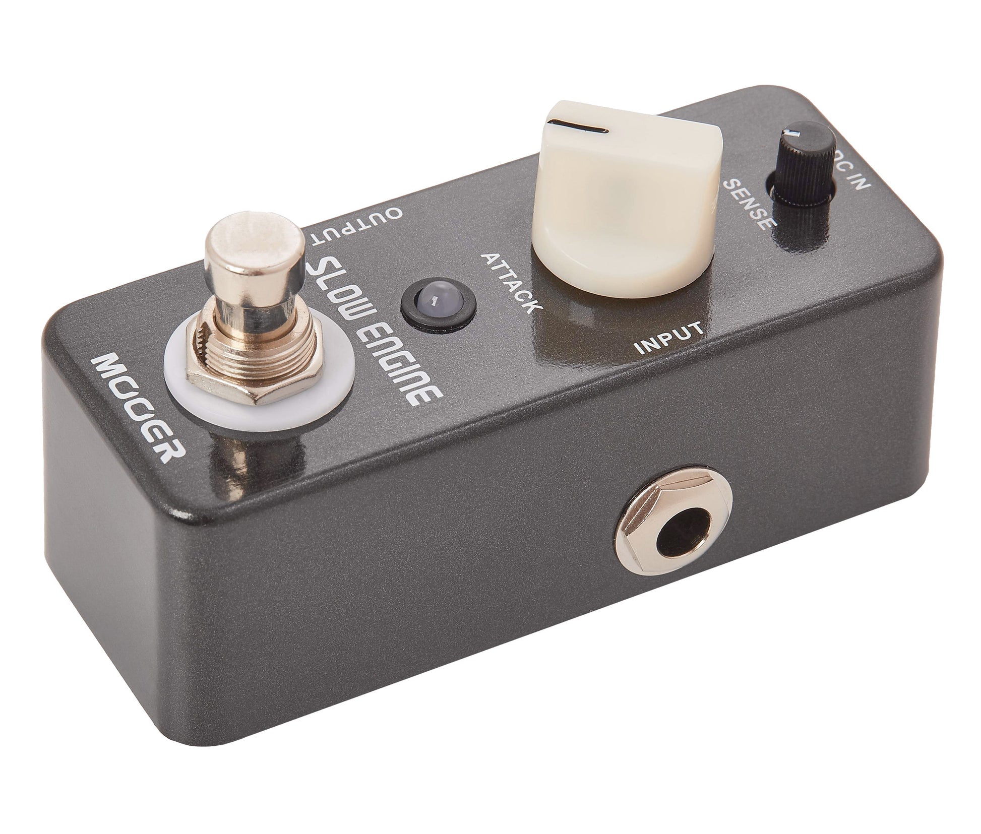 Pédale SLOW ENGINE, slow motion (atténuation de l'attaque pour simuler un son violon), boîtier métal, true bypass, noir