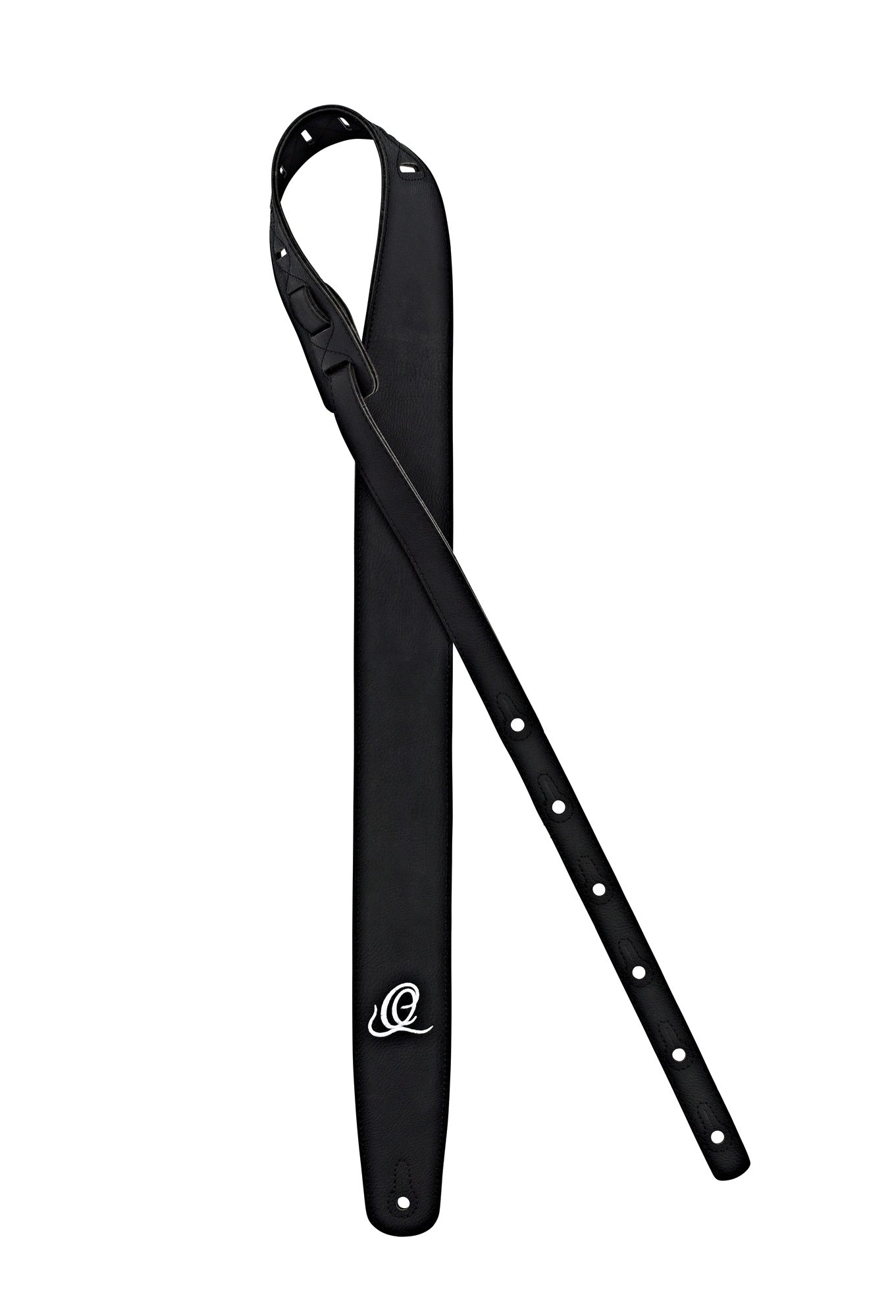 Courroie guitare, Vegan, PVC sans phtalate, 100% recyclable, largeur 6 cm, longueur jusqu'à 146 cm, noir