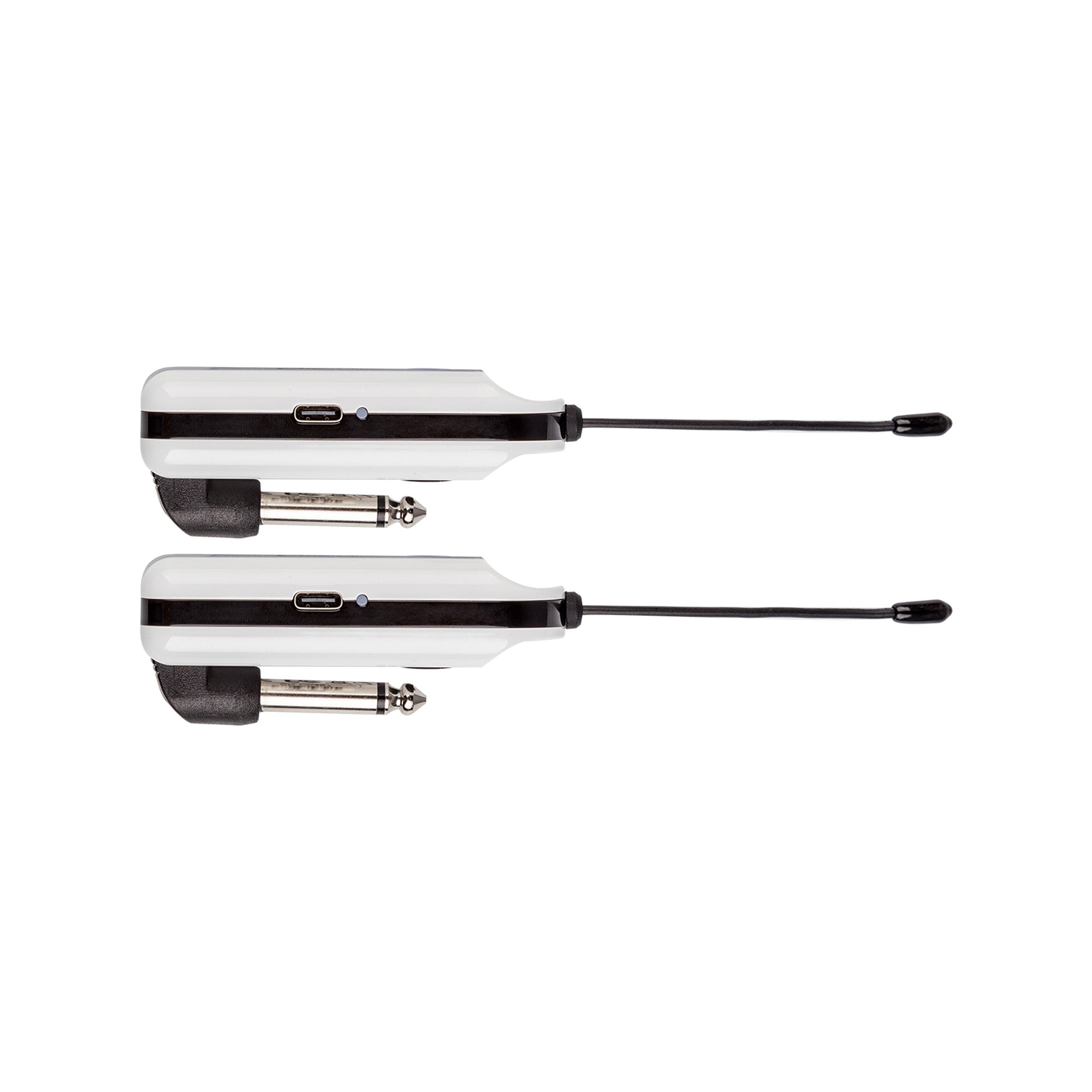 Système sans-fil GTRS GWU4 pour guitare, 4 canaux, émetteur et récepteur rechargeables, bande de fréquences UHF, blanc