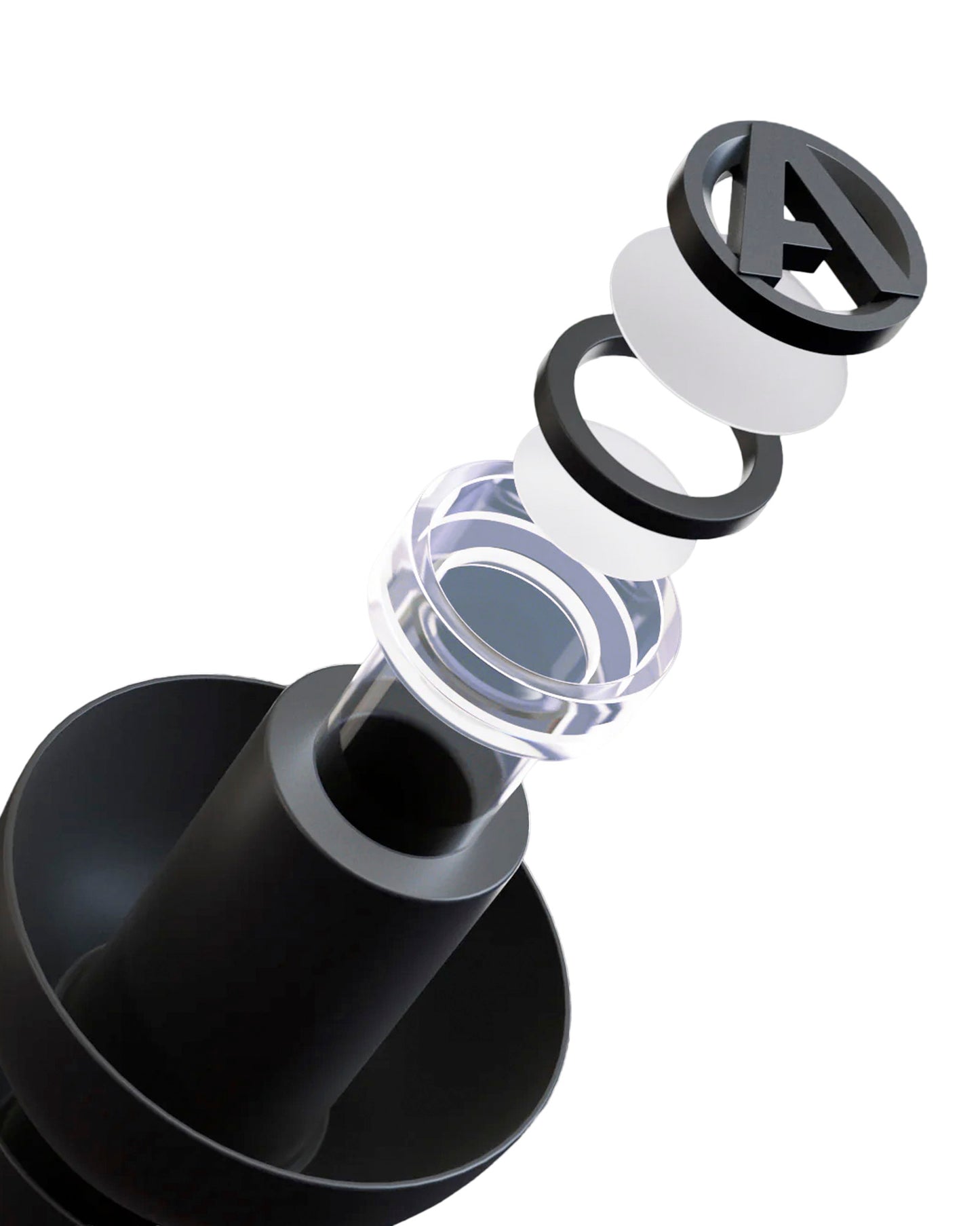 PartyPlug Pro, deux bouchons d'oreilles universels thermoplastiques, atténuation 21 dB, 3 embouts, étui, noir