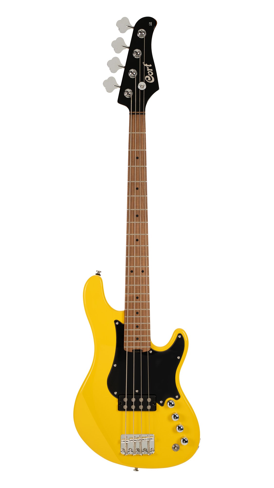 Cort GB ShortScale Yellow Crush – 4-saitige Shortscale-Bassgitarre