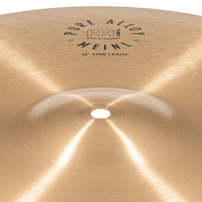 Thin Crash 16" Meinl Pure Alloy fini Traditional martelé