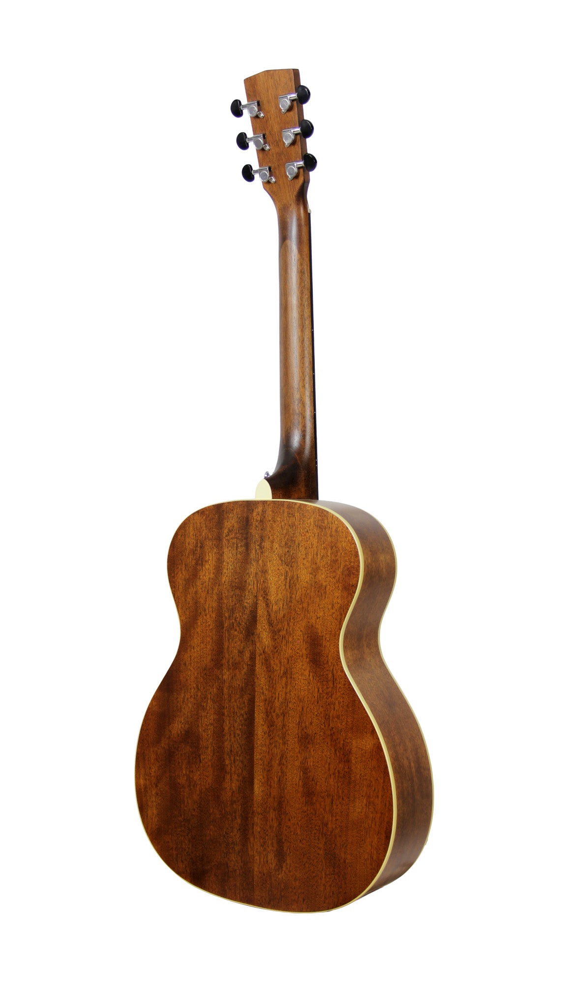 L100-O, forme Orchestra Model, table épicéa massif, fond & éclisses acajou, touche ovangkol, sillet 45 mm, naturel satiné