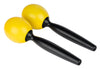 Nino 575Y Maracas Plastique Ronds Med Jaune