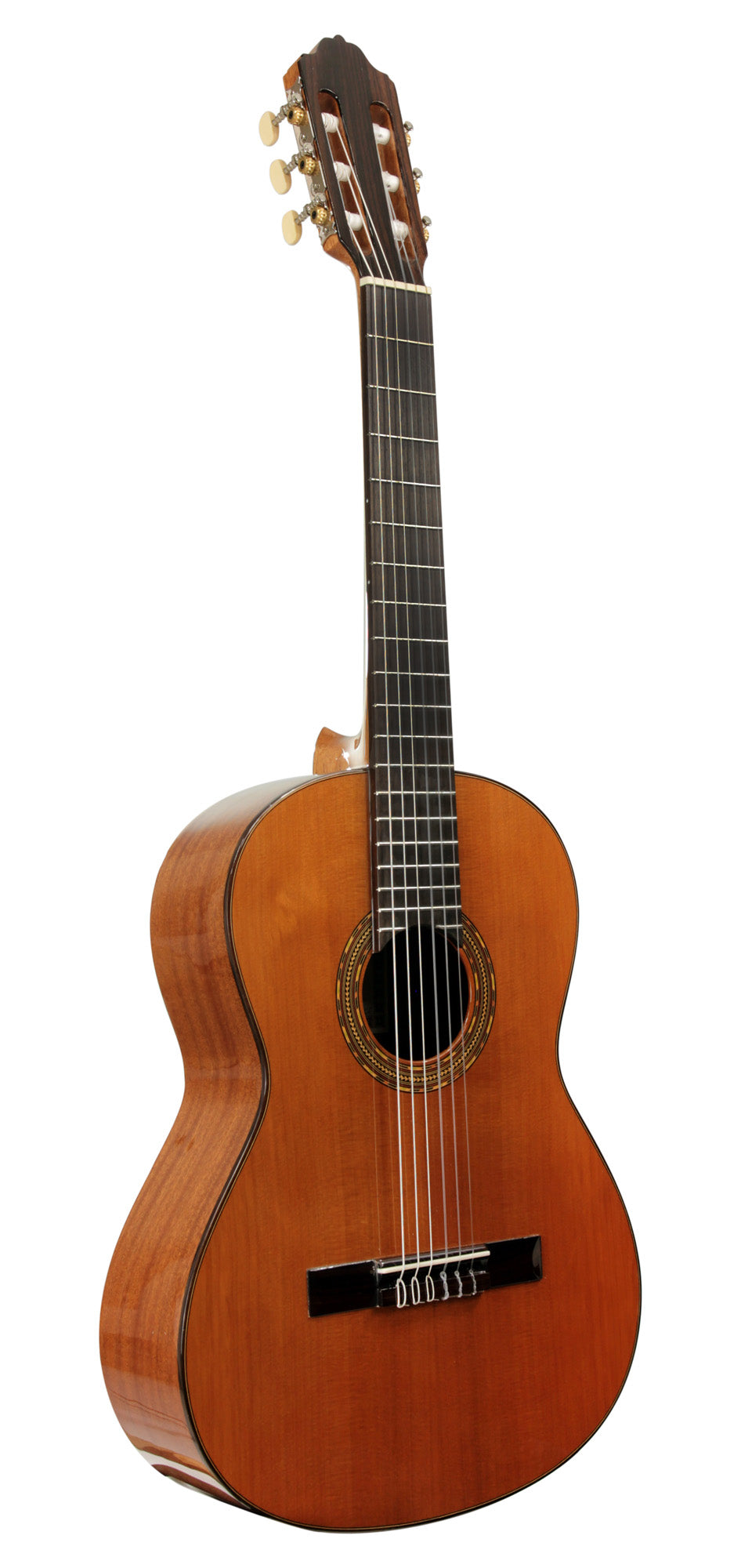 3ST58, modèle 3/4, table cèdre massif, fond et éclisses acajou, touche palissandre, corde vibrante 58 cm, sillet 48 mm