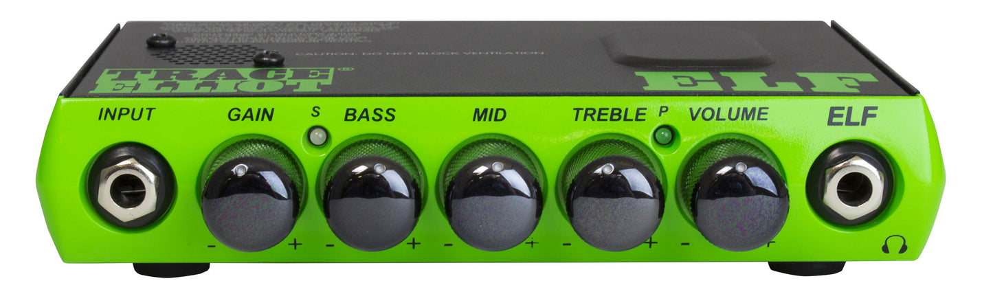 Tête amplifiée ultra compacte pour basse 200W RMS, EQ 3 bandes, sortie DI, sortie casque, housse, finition vert