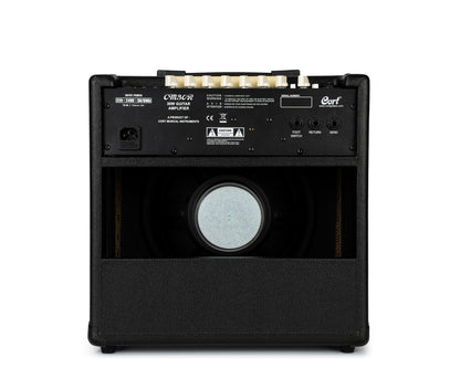 Ampli guitare 30W, 1x 10", 2 canaux, égaliseur 3 bandes, réverb, entrée Bluetooth, entrée CD/MP3 mini-Jack, noir