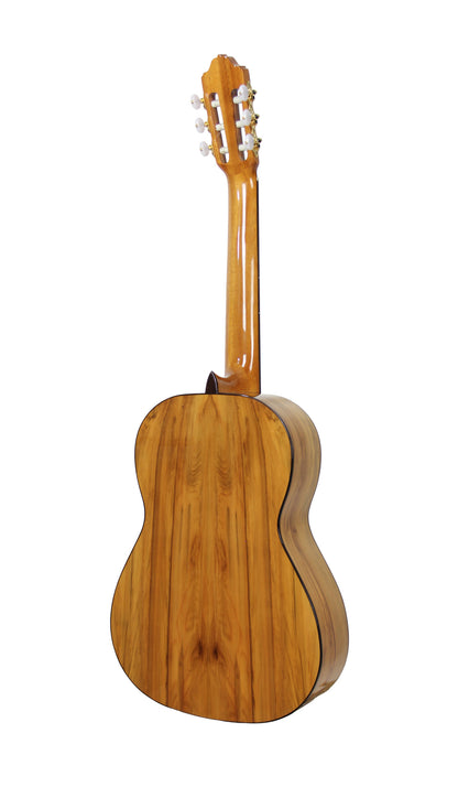 5FES, Flamenca, table épicéa massif, fond & éclisses red gum, manche okoumé, touche palissandre