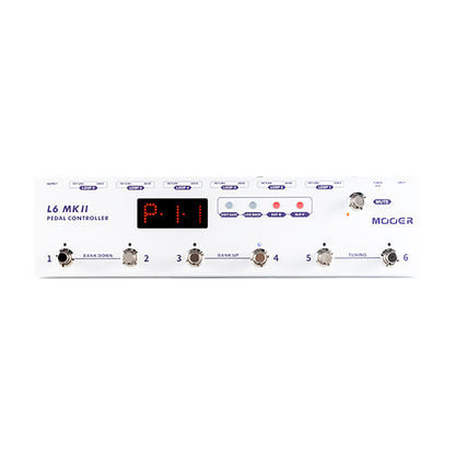 Pédalier de contrôle CONTROLLER L6 MKII, 6 switchs, programmable, 2 modes (Live/Play), 36 presets, 2 buffers, accordeur, blanc