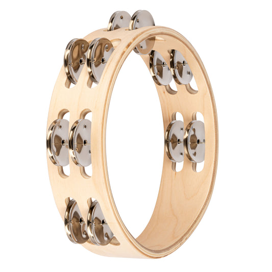 TAMBOURIN NINO BOIS 8"/2 RANGS