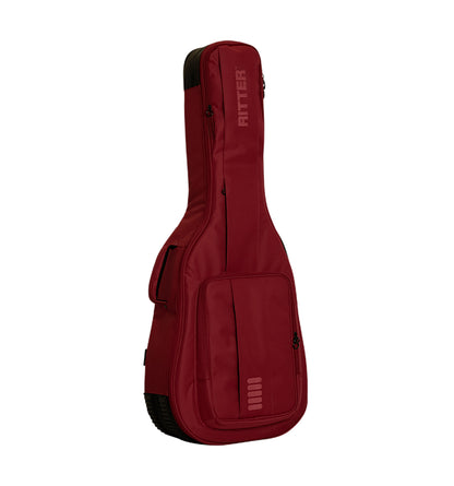 Housse AROSA 5 pour guitare dreadnought, rouge