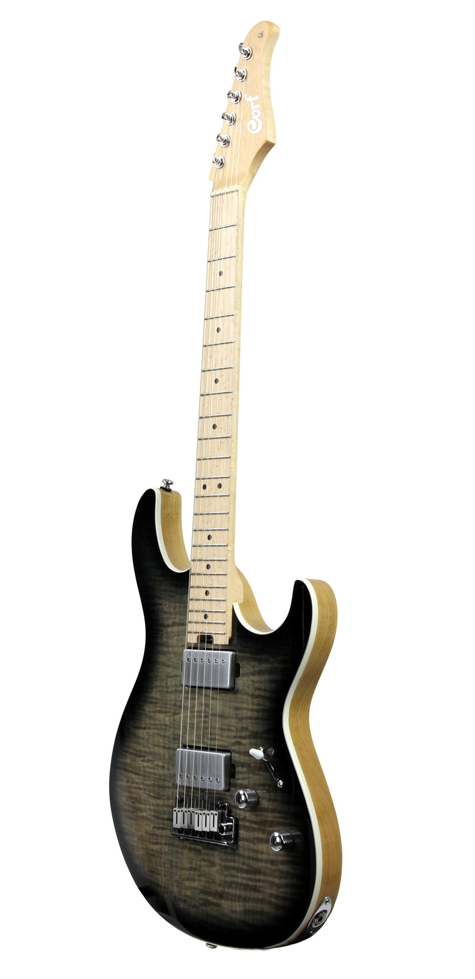 G290 FAT, série limitée, corps frêne léger, table érable flammé, touche érable birdseye, 2 micros Voiced Tone, black burst