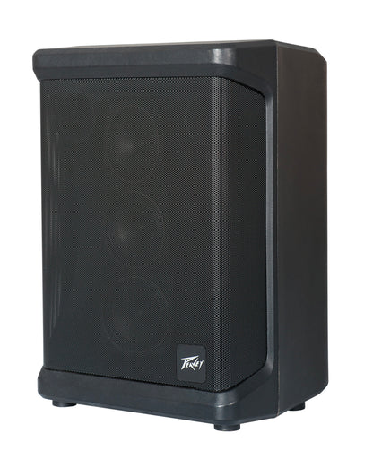 Système de sonorisation 90W, 3x tweeter 2,5", 1 woofer 6,5", 4 canaux, 2 entrées XLR, 2 entrées jack, Bluetooth, autonomie 10h