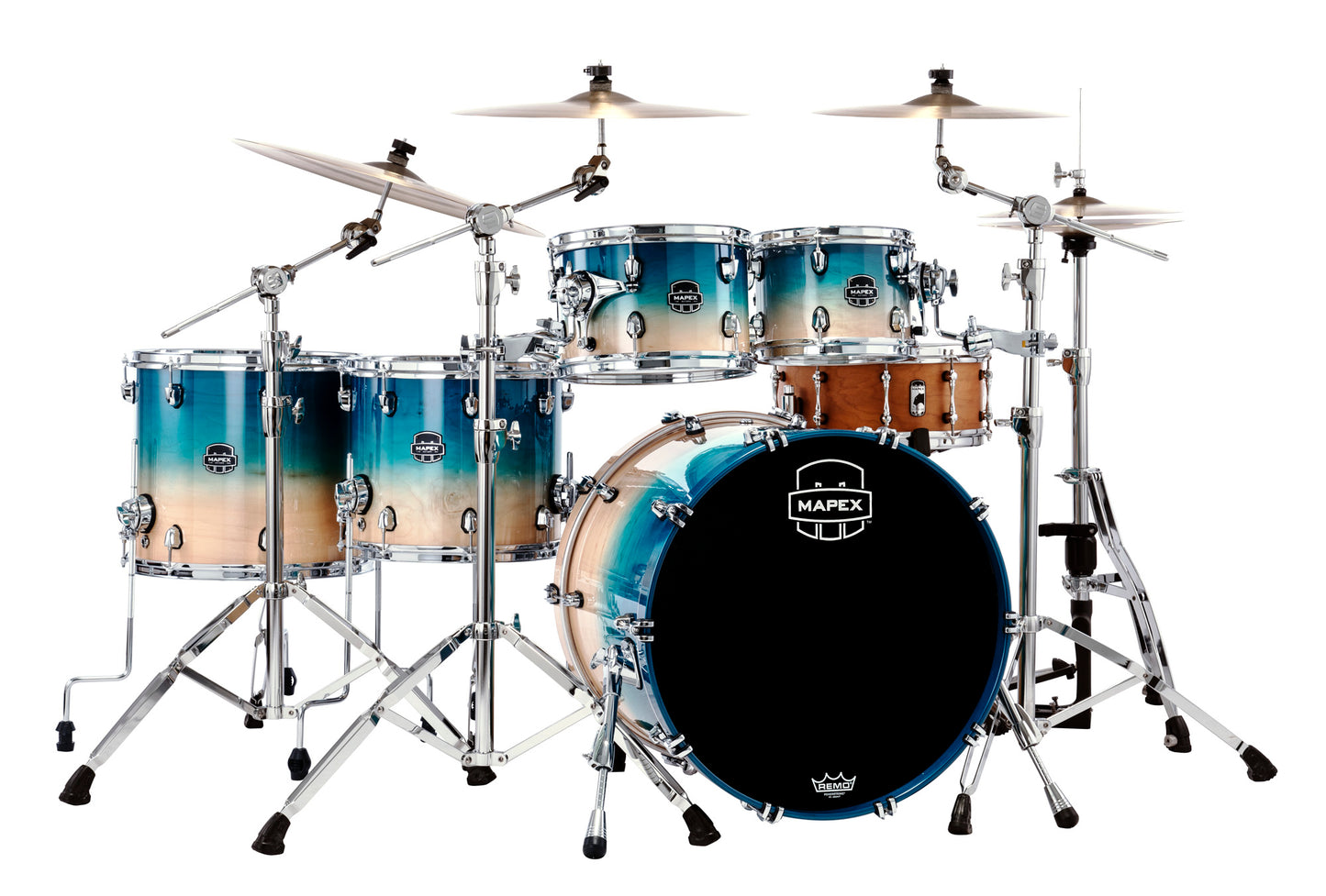 MAPEX SATURN 5 FUTS AQUA FADE