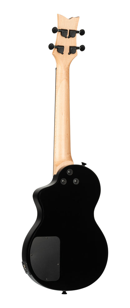 NEO-U-TGB, modèle Ténor, pan coupé, EQ MagusExpress, table érable flammé, corps okoumé, manche érable, housse, gris