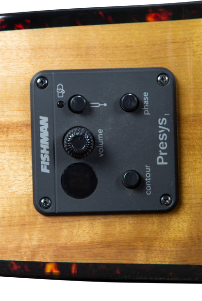 PURSUIT EXOTIC S CONCERT SWEETGRASS CE, table myrtlewood massif, f/e myrtlewood, EQ Fishman Presys I, sweetgrass