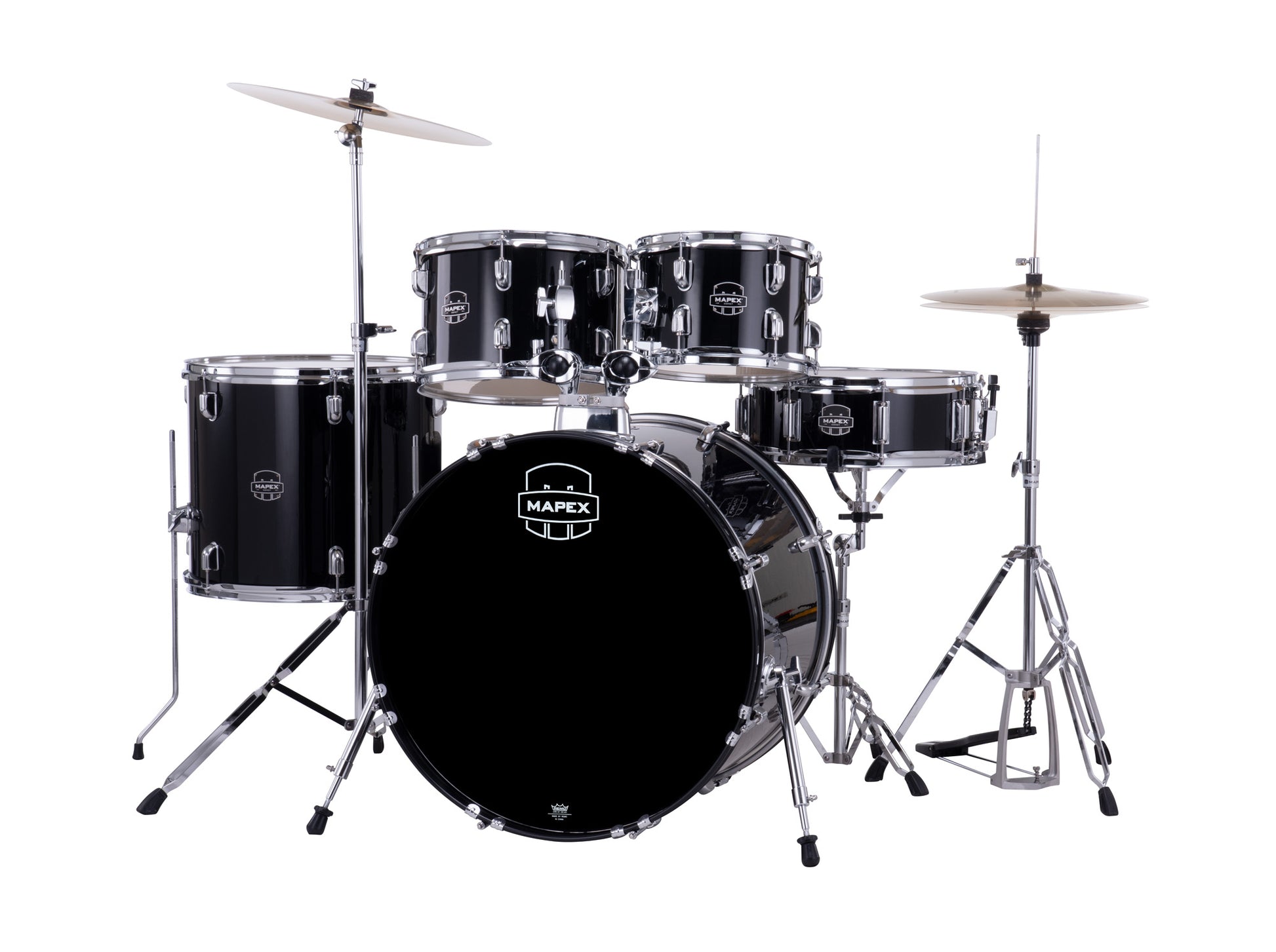 MAPEX COMET STAGE 22 5F NOIR COMPLETE AVEC HARDWARE, SIEGE ET CYMBALES