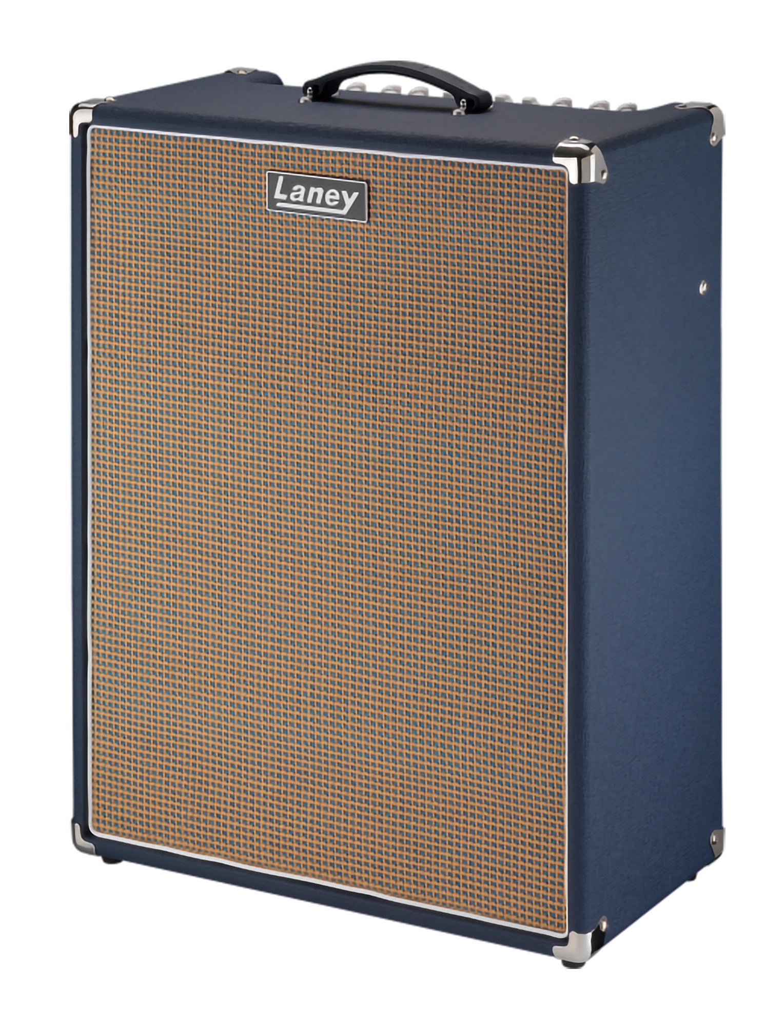 Ampli guitare électrique 60W, 2x HP 12" HH, 2 canaux, EQ 3 bandes, réverb, tremolo, chorus, boucle d'effet, 15.8 kg, bleu