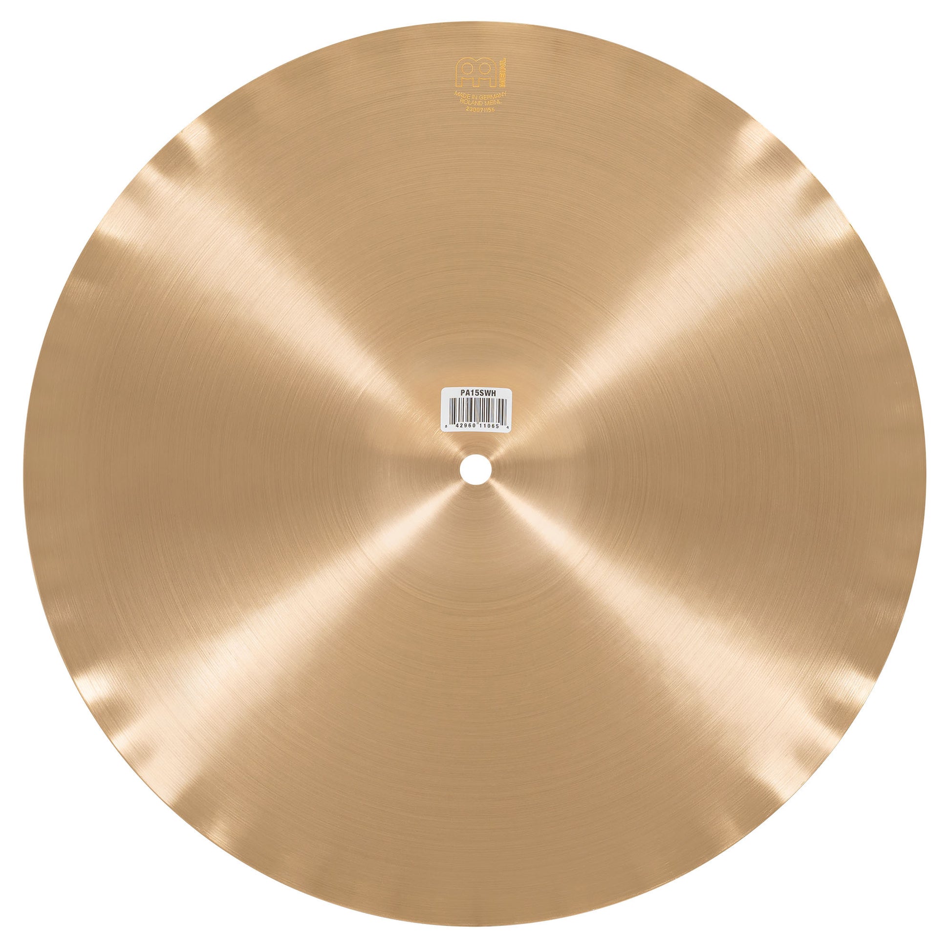 Hithat 15" Soundwave Meinl Pure Alloy fini Traditional martelé