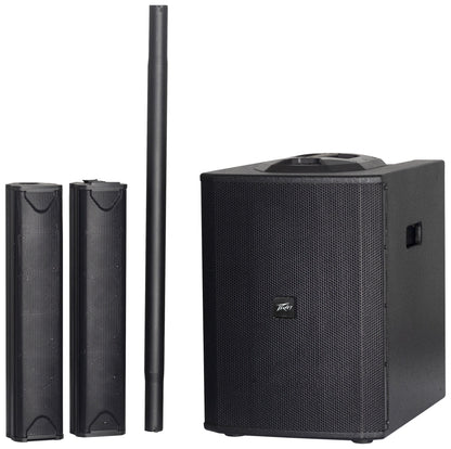 Système de sonorisation 1200W, table de mixage 6 canaux, Bluetooth, subwoofer 12", sac de transport inclus, noir