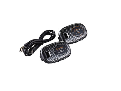 Système sans-fil pour guitare 4 canaux, émetteur et récepteur rechargeables, bande de fréquence 2.4 GHz, carbone