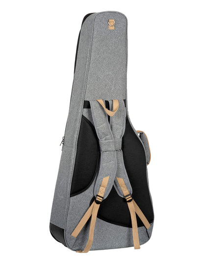 OGBDN-DLX-GY, housse Deluxe pour dreadnought, coton résistant et déperlant, rembourrage intérieur 20mm, 2 poches, noir