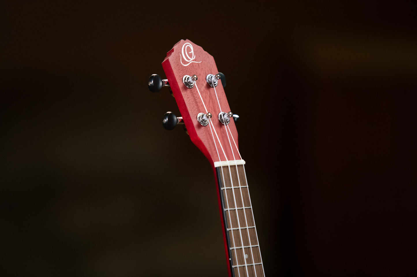 RUFIRE, modèle Concert, table okoume, fond & éclisses okoume, manche acajou, rouge satiné