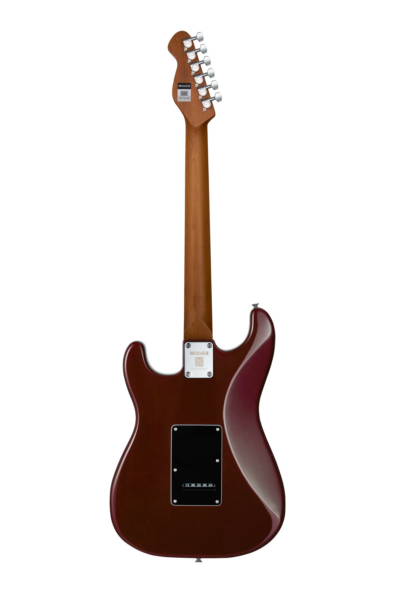 MOOER MSC20PRO, corps peuplier, manche érable torréfié satiné, touche jatoba, ambre, avec housse