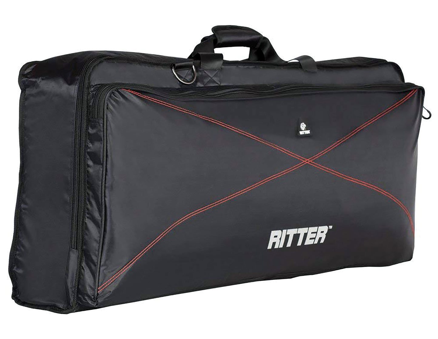 Housse PERFORMANCE 2 pour clavier, rembourrée 15 mm, 1290x400x130 mm, noir et rouge