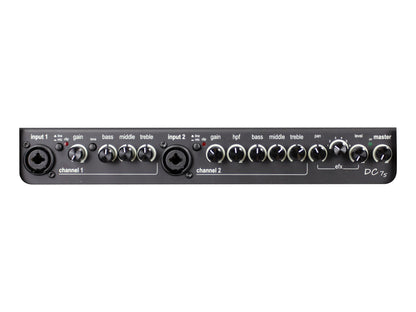 DA CAPO 75, 2 canaux, 75W, HP 8" double cône, EQ 3 bandes par canal, 2 entrées combinées XLR/Jack, effets numériques, noir