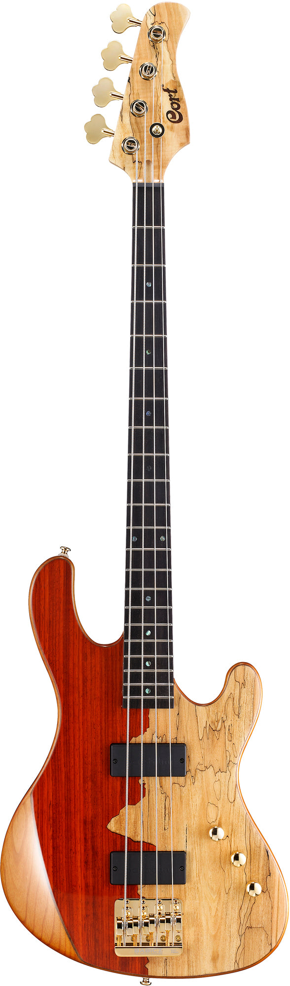 RITHIMIC, signature Jeff Berlin, corps aulne, table érable figuré et padouck, micros Bartolini Custom, chevalet Babicz FCH4
