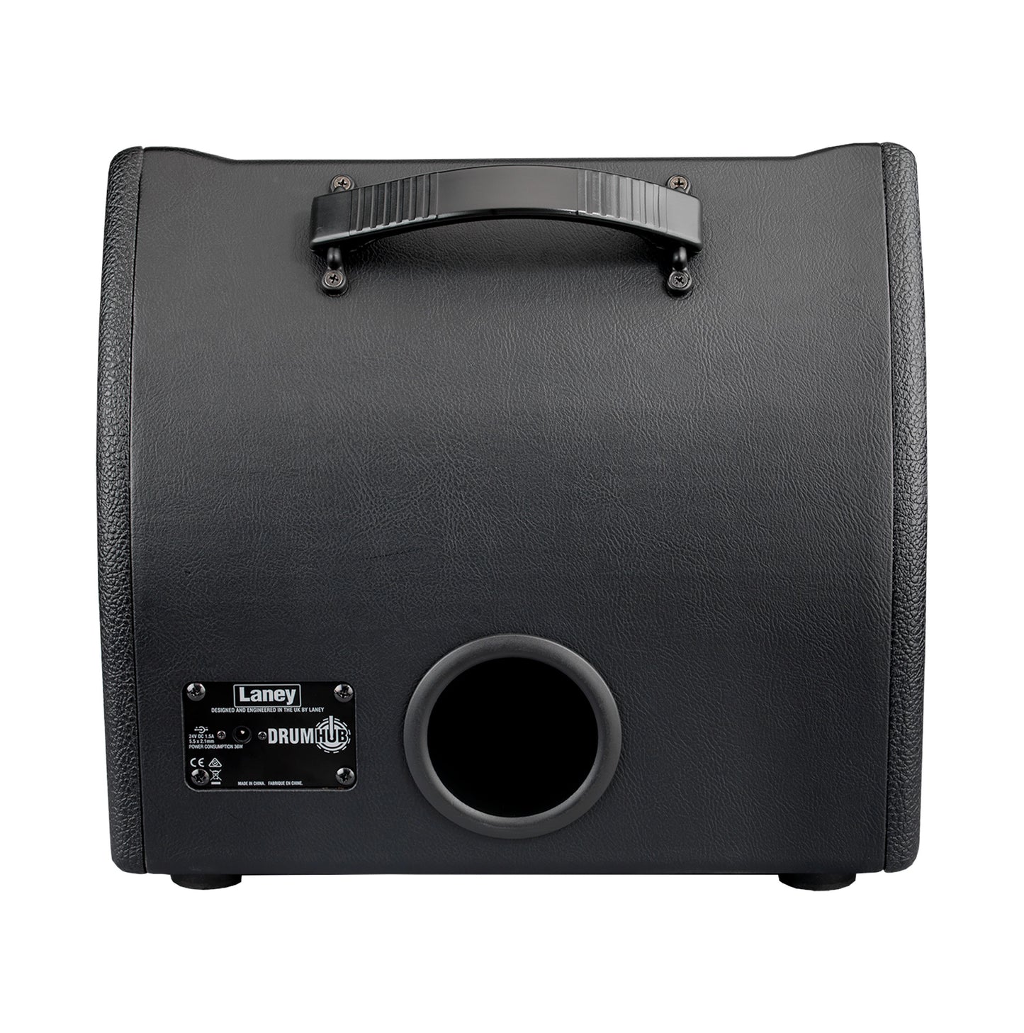 Ampli pour batterie électronique et multipads 80W, HP 10" Custom coaxial + tweeter 3", conception bass reflex, 2 canaux, noir