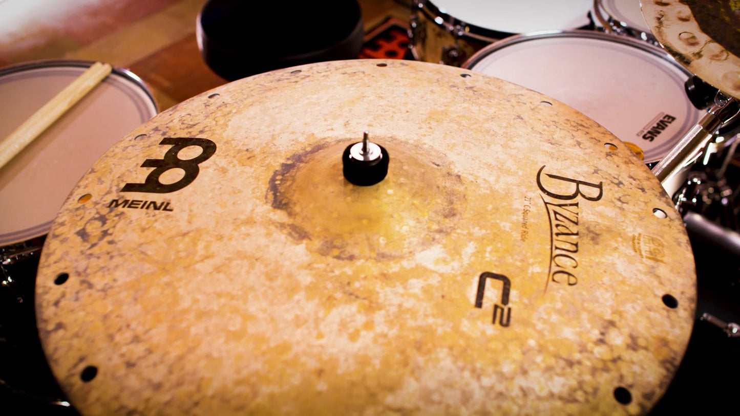 RIDE MEINL BYZANCE 21" VINTAGE, SIGNATURE CHRIS COLEMAN,ALLIAGE BRONZE B20, MARTELÉE A LA MAIN, FINITION BRUT