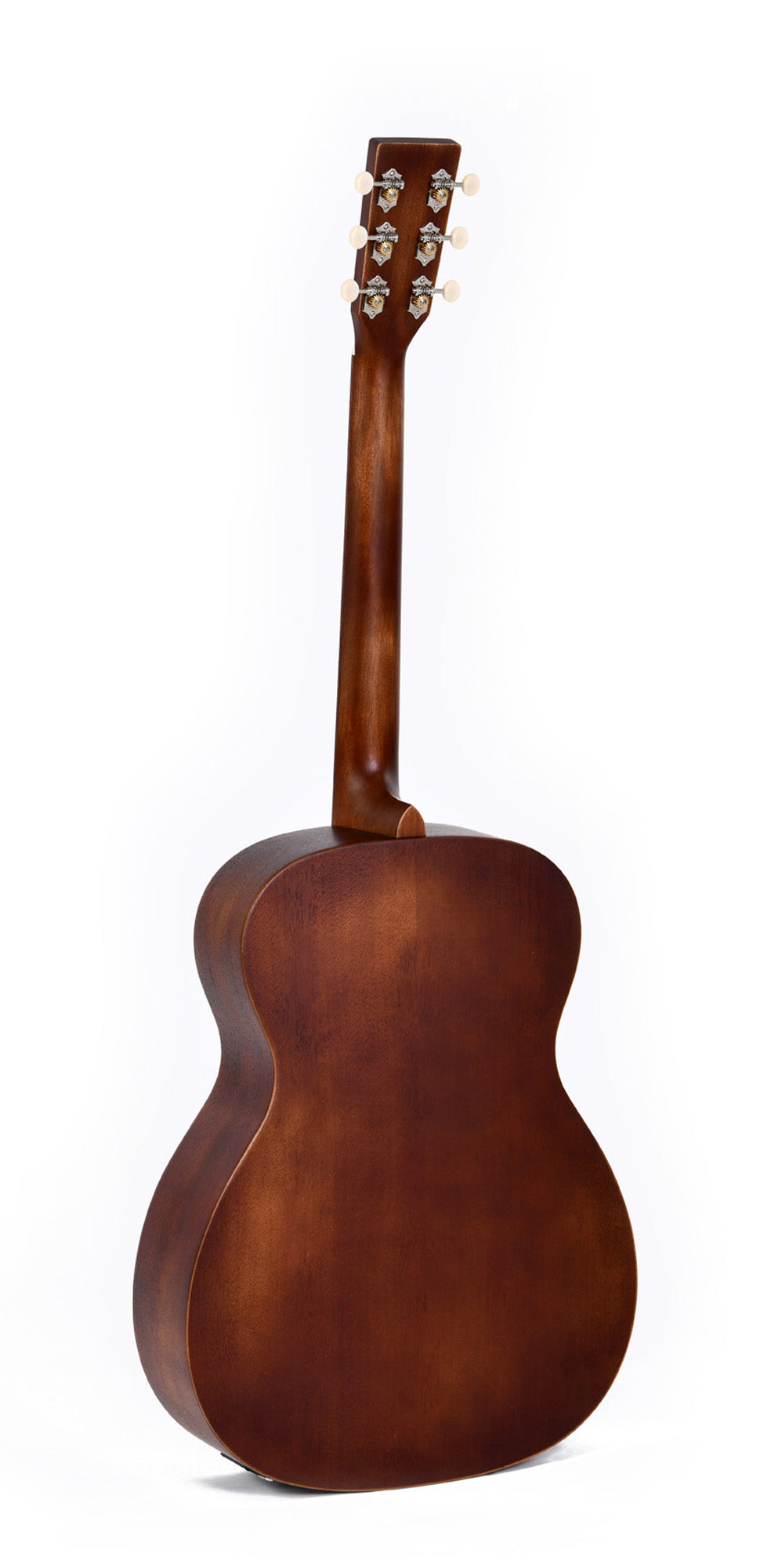 Modèle 000M-15E-AGED, Forme 000, table acajou massif, f/e acajou, touche & chevalet pau ferro, EQ Fishman, naturel"vieilli"