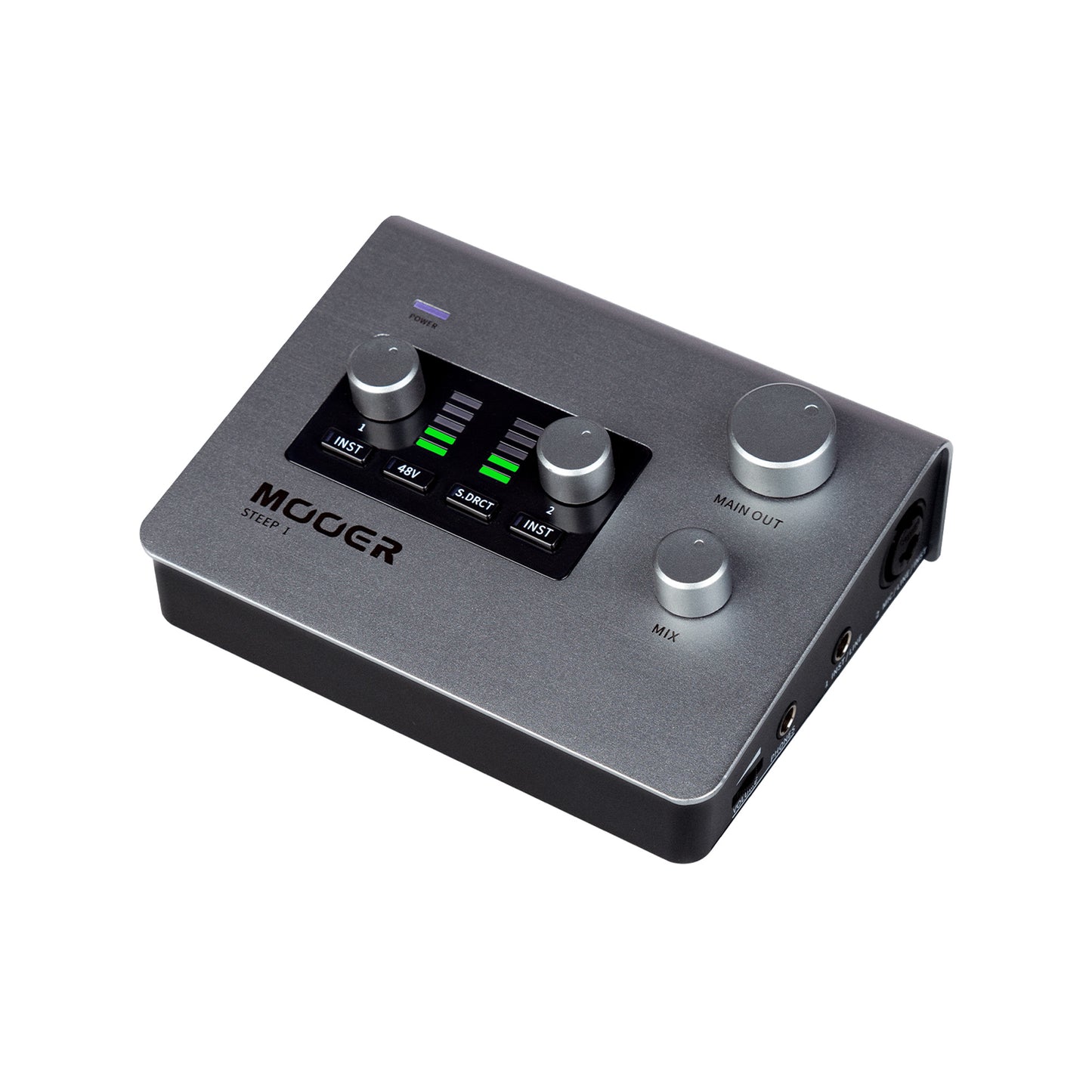 Interface audio STEEP I, 2 canaux, deux entrées (combo XLR/Jack et Jack), alimentation fantôme, USB type C 2.0, gris