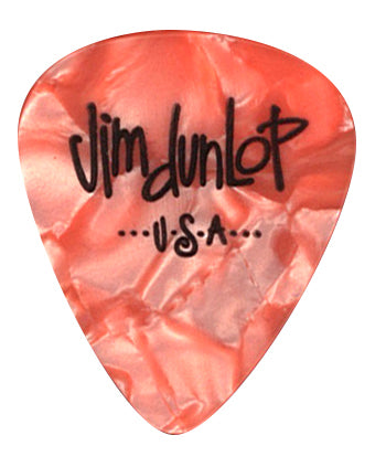 Sachet de 72 médiators Genuine Celluloid, Heavy (orange pearl)