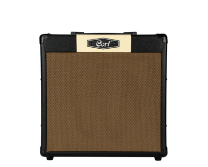 Ampli guitare 30W, 1x 10", 2 canaux, égaliseur 3 bandes, réverb, entrée Bluetooth, entrée CD/MP3 mini-Jack, noir