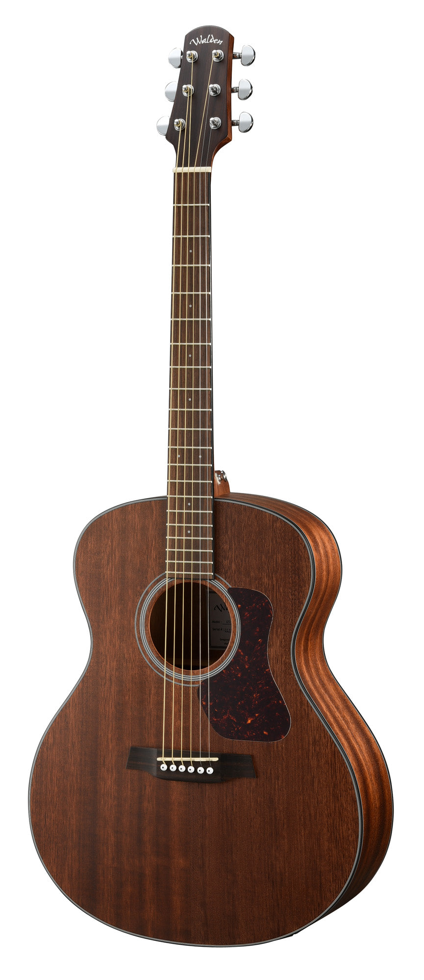 G551EW, forme Grand Auditorium, table acajou massive, fond & éclisses acajou, EQ Walden MG-20, naturel satiné