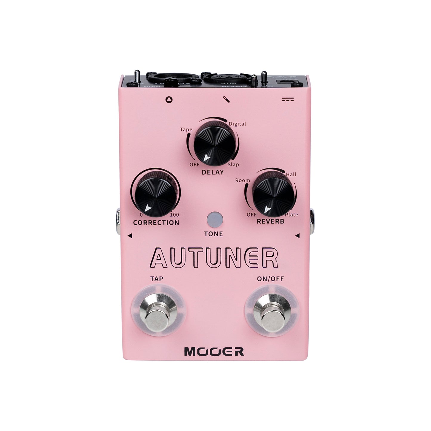 Pédale AUTUNER, processeur vocal MVP1, mode synthétiseur, boîtier métal, rose